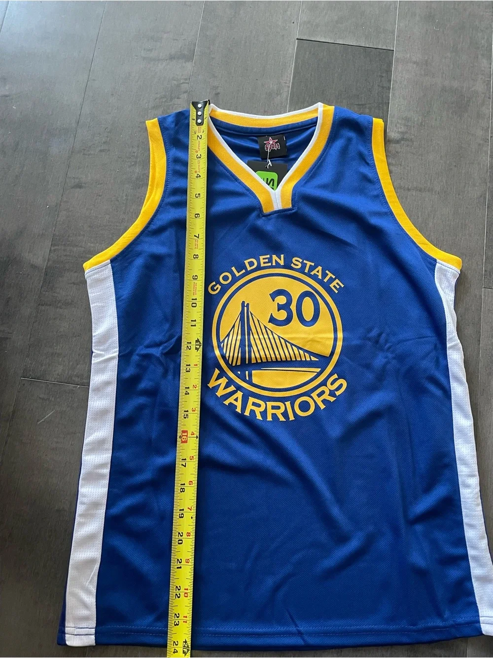 Stephen Curry #30 Blue and Yellow warriors away Basketball Jersey and Shorts Set
